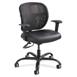 Safco Vue Intensive-Use Mesh Task Chair, Supports up to 500 lbs., Black Seat/Black Back, Black Base SAF3397BV View Product Image