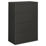 Alera Four-Drawer Lateral File Cabinet, 30w x 18d x 52.5h, Charcoal View Product Image