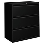 Alera Three-Drawer Lateral File Cabinet, 36w x 18d x 39.5h, Black View Product Image