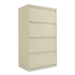 Alera Four-Drawer Lateral File Cabinet, 30w x 18d x 52.5h, Putty View Product Image