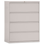 Alera Four-Drawer Lateral File Cabinet, 42w x 18d x 52.5h, Light Gray View Product Image
