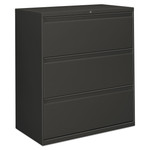 Alera Three-Drawer Lateral File Cabinet, 36w x 18d x 39.5h, Charcoal View Product Image