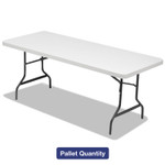 Alera Folding Table, 72w x 30d x 29h, Platinum/Charcoal, 15/Pallet View Product Image