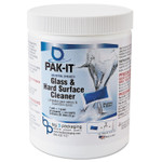 PAK-IT Glass and Hard-Surface Cleaner, Pleasant Scent, 20 PAK-ITs/Jar, 12 Jars/Carton View Product Image