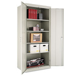 Alera Assembled 78" High Storage Cabinet, w/Adjustable Shelves, 36w x 24d, Light Gray View Product Image