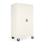 Alera Assembled Mobile Storage Cabinet, with Adjustable Shelves 36w x 24d x 66h, Putty View Product Image
