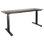 Alera 2-Stage Electric Adjustable Table Base, 27.5" to 47.2" High, Black View Product Image