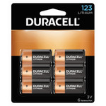 Duracell Specialty High-Power Lithium Batteries, 123, 3 V, 6/Pack View Product Image