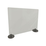 Ghent Desktop Free Standing Acrylic Protection Screen, 29 x 5 x 24, Frost View Product Image
