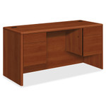 HON 10700 Kneespace Credenza, 3/4 Height Pedestals, 60w x 24d x 29.5h, Cognac View Product Image