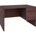 HON 10700 Series Single 3/4 Right Pedestal Desk, 48w x 30d x 29.5h, Mahogany View Product Image