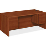 HON 10700 Series Desk, 3/4 Height Double Pedestals, 72w x 36d x 29.5h, Cognac View Product Image