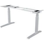 Fellowes Levado Height Adjustable Desk Base (Base Only), 72w x 48d x 47.2h, Silver View Product Image