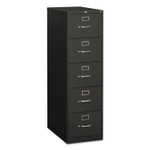 HON 310 Series Five-Drawer Full-Suspension File, Legal, 18.25w x 26.5d x 60h, Charcoal View Product Image