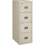 FireKing Patriot Insulated Four-Drawer Fire File, 20.75w x 31.63d x 52.75h, Parchment View Product Image