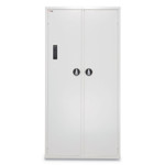 FireKing Medical Storage Cabinet with Electronic Lock, 36w x 15d x 72h, White View Product Image