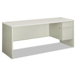 HON 38000 Series Single Pedestal Credenza, 72w x 24d x 29.5h, Right, Silver/Gray View Product Image