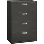 HON 600 Series Four-Drawer Lateral File, 36w x 18d x 52.5h, Charcoal View Product Image