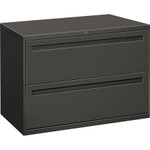 HON 700 Series Two-Drawer Lateral File, 42w x 18d x 28h, Charcoal View Product Image