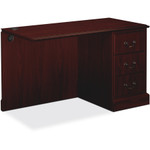 HON 94000 Series "L" Workstation Right Return, 48w x 24d x 29-1/2h, Mahogany View Product Image