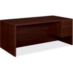 HON 10500 Series Large "L" or "U" Right 3/4 Height Pedestal Desk, 72w x 36d x 29.5h, Mahogany View Product Image