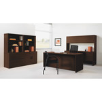 HON 10500 Series Full-Height Right Pedestal Credenza, 72w x 24d x 29.5h, Mahogany View Product Image