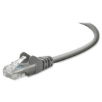 Belkin CAT5e Snagless Patch Cable, RJ45 Connectors, 3 ft., Gray View Product Image