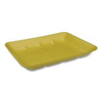 Pactiv Supermarket Tray, #4D1, 9.5 x 77 x 1.25, Yellow, 500/Carton View Product Image