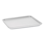 Pactiv Supermarket Tray, #8S, 10 x 8 x 0.65, White, 500/Carton View Product Image