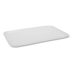 Pactiv Supermarket Tray, #16, 11.7 x 7.3 x 0.65, White, 250/Carton View Product Image