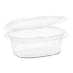 Pactiv EarthChoice PET Hinged Lid Deli Container, 4.92 x 5.87 x 2.48, 16 oz, 1-Compartment, Clear, 200/Carton View Product Image