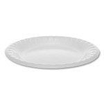 Pactiv Laminated Foam Dinnerware, Plate, 6" Diameter, White, 1,000/Carton View Product Image