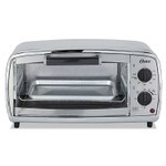 Oster Toaster Oven, 4-Slice, 11.1 x 17.4 x 9 1/2, Stainless Steel View Product Image