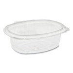 Pactiv EarthChoice PET Hinged Lid Deli Container, 7.38 x 5.88 x 2.38, 24 oz, 1-Compartment, Clear, 280/Carton View Product Image