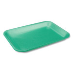 Pactiv Supermarket Tray, #2 Produce Tray, 8.2 x 5.7 x 0.91, Green, 500/Carton View Product Image