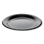 Pactiv Laminated Foam Dinnerware, Plate, 9" Diameter, Black, 500/Carton View Product Image
