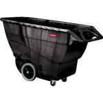 Rubbermaid Commercial Structural Foam Tilt Truck, Rectangular, 2,100 lb Capacity, Black View Product Image