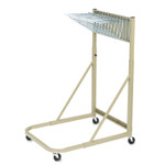 Safco Steel Sheet File Mobile Rack, 12 Pivot Brackets, 27w x 37.5d x 61.5h, Sand View Product Image