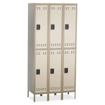 Safco Double-Tier, Three-Column Locker, 36w x 18d x 78h, Two-Tone Tan View Product Image