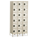 Safco Three-Column Box Locker, 36w x 18d x 78h, Two-Tone Tan View Product Image