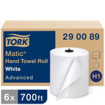 Tork Advanced Matic Hand Towel Roll, 7.7" x 700 ft, White, 6 Rolls/Carton View Product Image