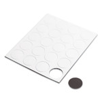 U Brands Heavy-Duty Board Magnets, Circles, White, 0.75", 20/Pack View Product Image