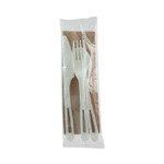 World Centric TPLA Compostable Cutlery, Knife/Fork/Spoon/Napkin, 6", White, 250/Carton View Product Image