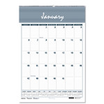AbilityOne 7530016007630 SKILCRAFT Monthly Wall Calendar, 12 x 17, White/Blue/Gray, 2021 View Product Image