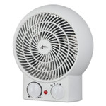 Alera Heater Fan, 8 1/4" x 4 3/8" x 9 3/8", White View Product Image