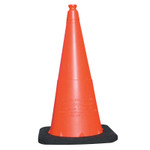 TrafFix Devices, Inc. Enviro Cones, 28 in, 7 lb, No Reflective Collar, LDPE, Orange View Product Image