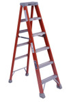 Louisville Ladder FM1500 Series Fiberglass Twin Front Ladder, 6 ft x 21 7/8 in, 300 lb Capacity View Product Image