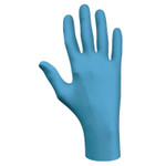 SHOWA 7500 Series Nitrile Disposable Gloves, Rolled Cuff, 2X-Large, Blue View Product Image