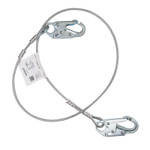 Honeywell Wire Rope Lanyard, 6 ft, Harness; Anchorage Connection, 310lb Cap, Green View Product Image