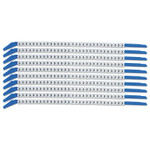 Brady Clip Sleeve Wire Markers, 3 in x 9 1/4 in, "3", Black on White View Product Image